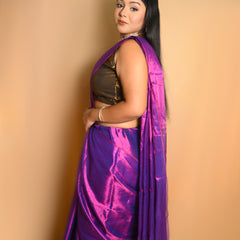 SAREEN Raga Tissue Saree – Premium Lightweight Festive Saree with Rich Lustrous Finish