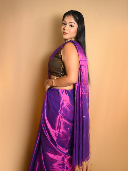 SAREEN Raga Tissue Saree – Premium Lightweight Festive Saree with Rich Lustrous Finish