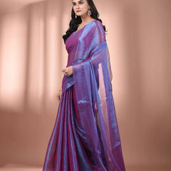 SAREEN Royal Dual Tone Raga Tissue Saree – Premium Festive Wear