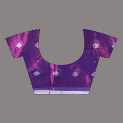 SAREEN Royal Purple Tissue Jamdani Saree with Woven Floral Butis